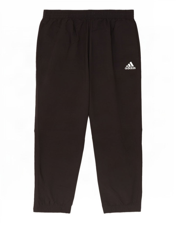 Pantaloni de trening Adidas pentru bărbați Joggeri poliester mediu negru