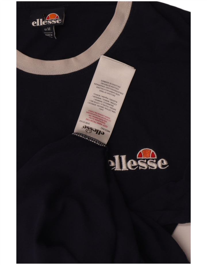Tricou cu grafic pentru bărbați Ellesse Top mediu din bumbac bleumarin