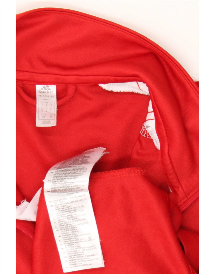 Adidas pentru bărbați Adler Graphic Pullover Trening Top Mic Roșu Colorblock