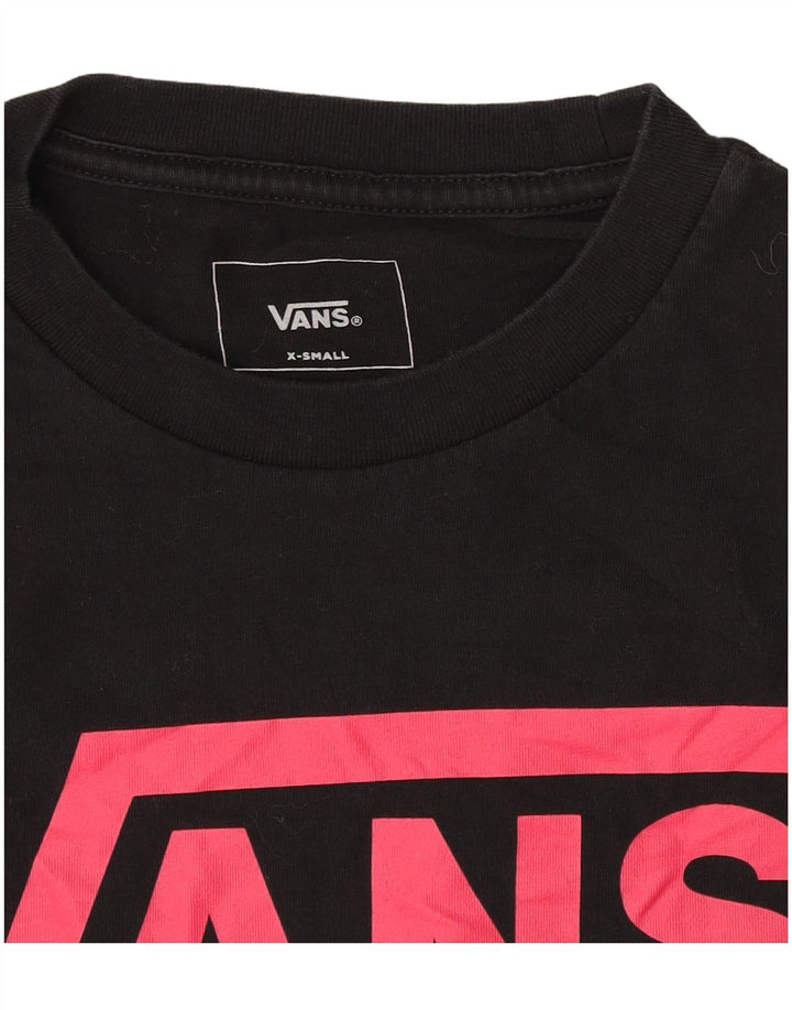 Pulover Vans cu grafic pentru femei UK 6 XS Negru