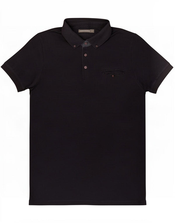 Tricou polo pentru bărbați French Connection, bumbac mare, albastru bleumarin