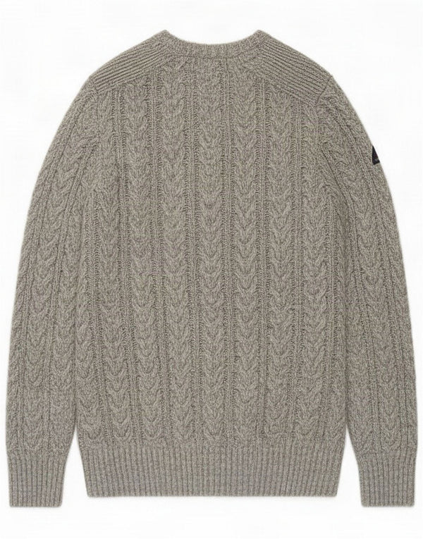 Superdry Mens Crew Neck Jumper Sweater XL Grey Flecked Acrylic