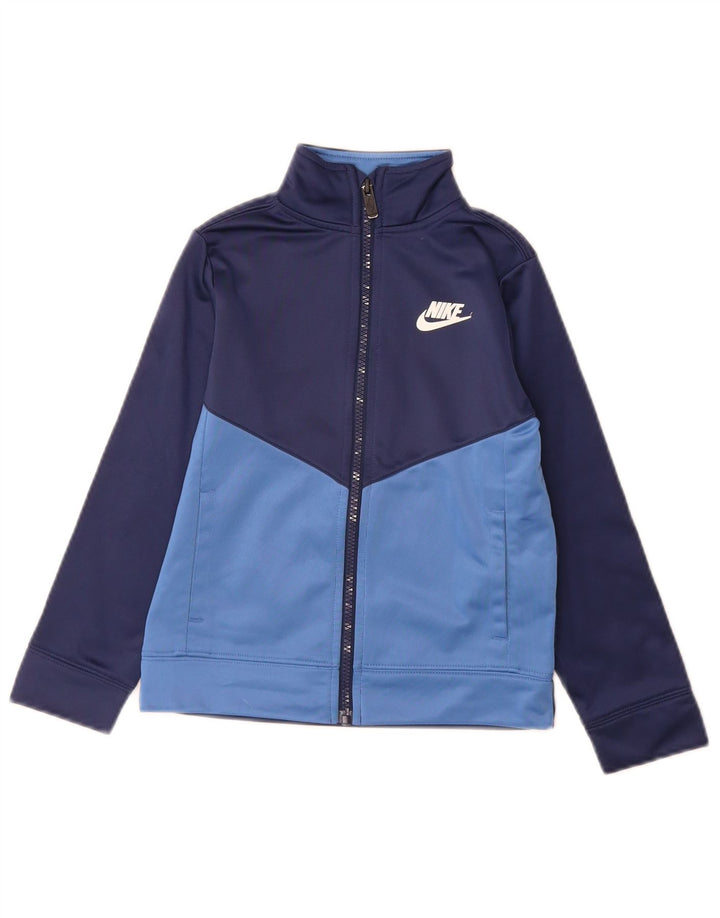 Jachetă de top pentru trening Nike pentru băieți 5-6 ani, medie, albastru bleumarin