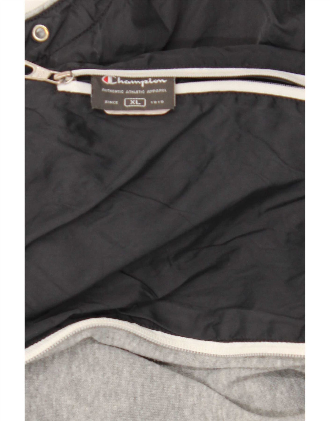 Pulover pentru bărbați Champion, cu fermoar, XL, gri