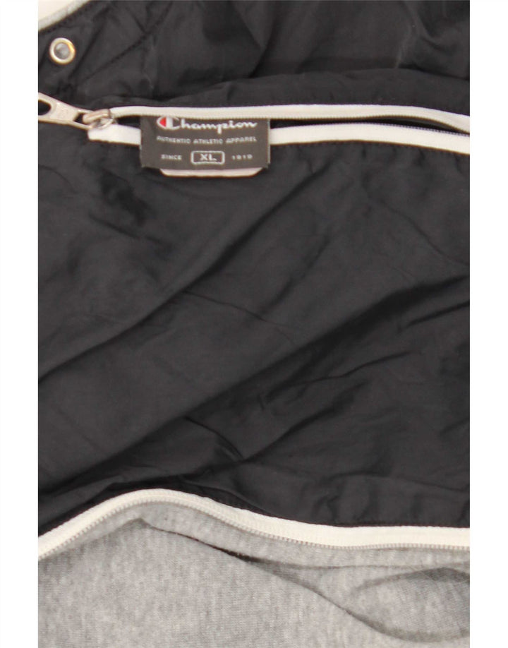Pulover pentru bărbați Champion, cu fermoar, XL, gri