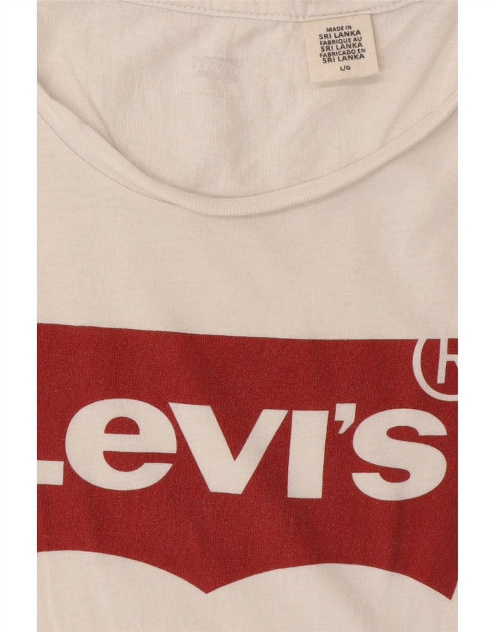 Tricou grafic LEVI'S pentru femei Top UK 14 Large White