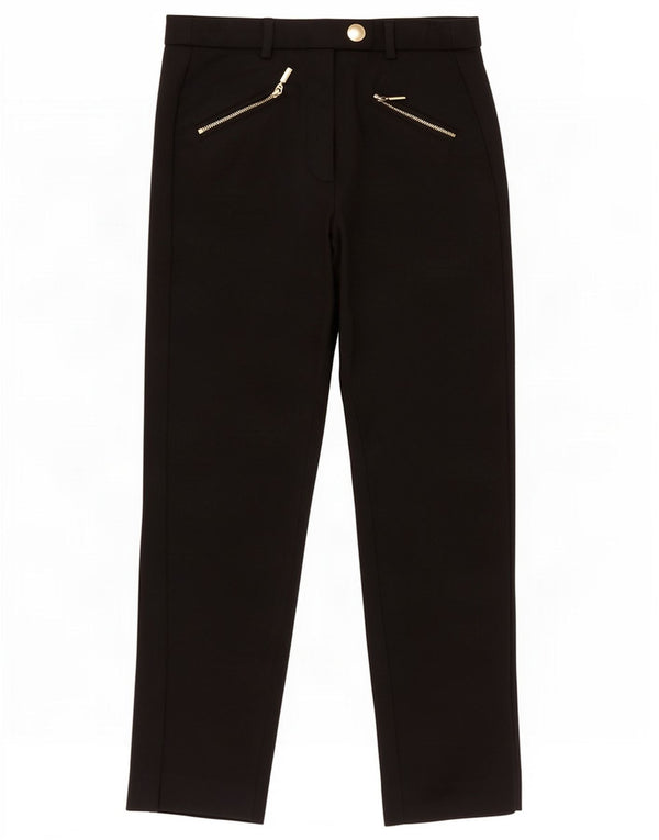Pantaloni casual drepti pentru femei Marks & Spencer UK 8 Small W26 L25 Negru