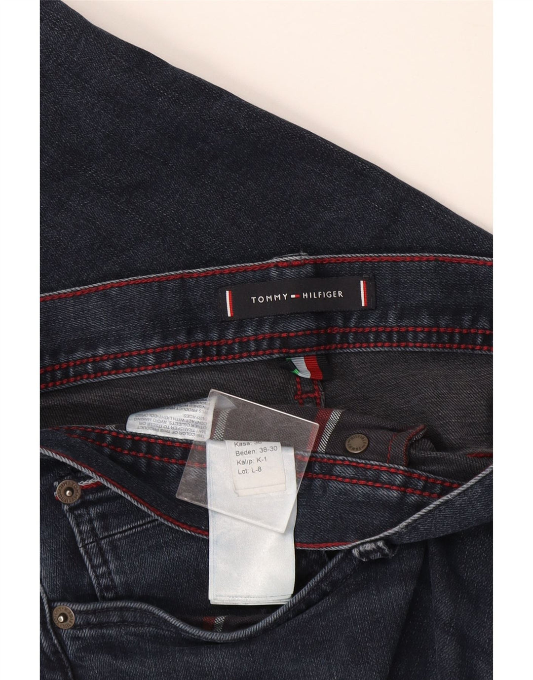 Blugi slim pentru bărbați Tommy Hilfiger W38 L30 bumbac bleumarin