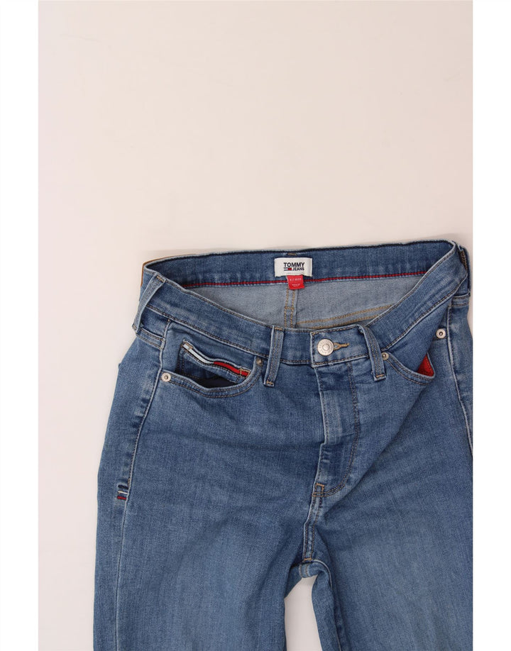 TOMMY HILFIGER Womens Distressed Straight Cropped Jeans W29 L26 Blue Vintage Tommy Hilfiger and Second-Hand Tommy Hilfiger from Messina Hembry 