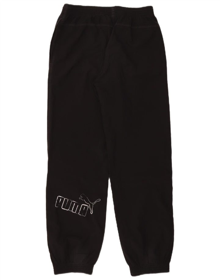 Puma Băieți Pantaloni De Trening Grafic Joggeri 13-14 Ani Poliester Negru