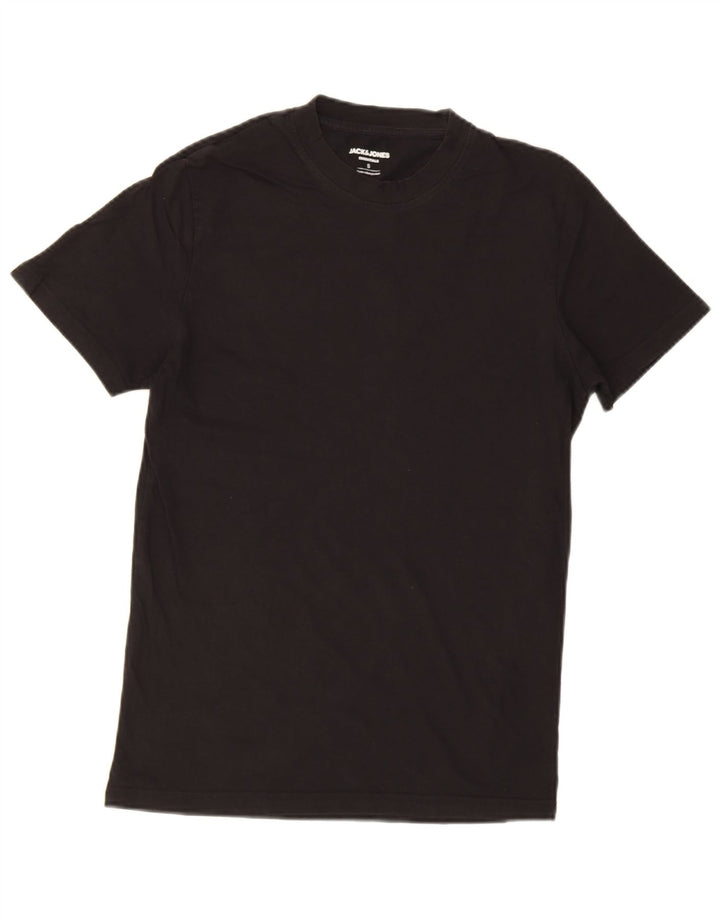 Tricou Jack & Jones pentru bărbați Top mic bumbac negru