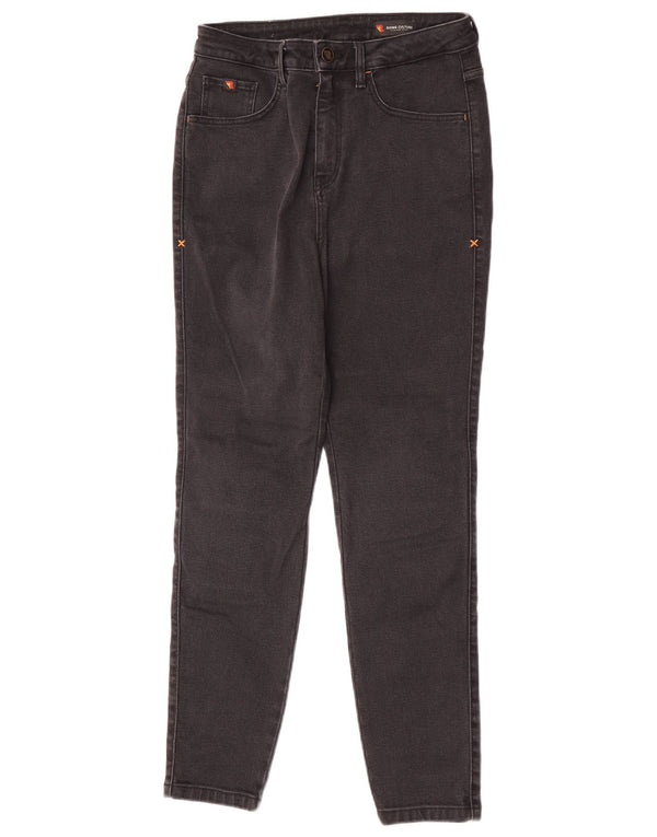 Blugi vintage de echitație pentru femei cu talie înaltă W32 L30 bumbac negru