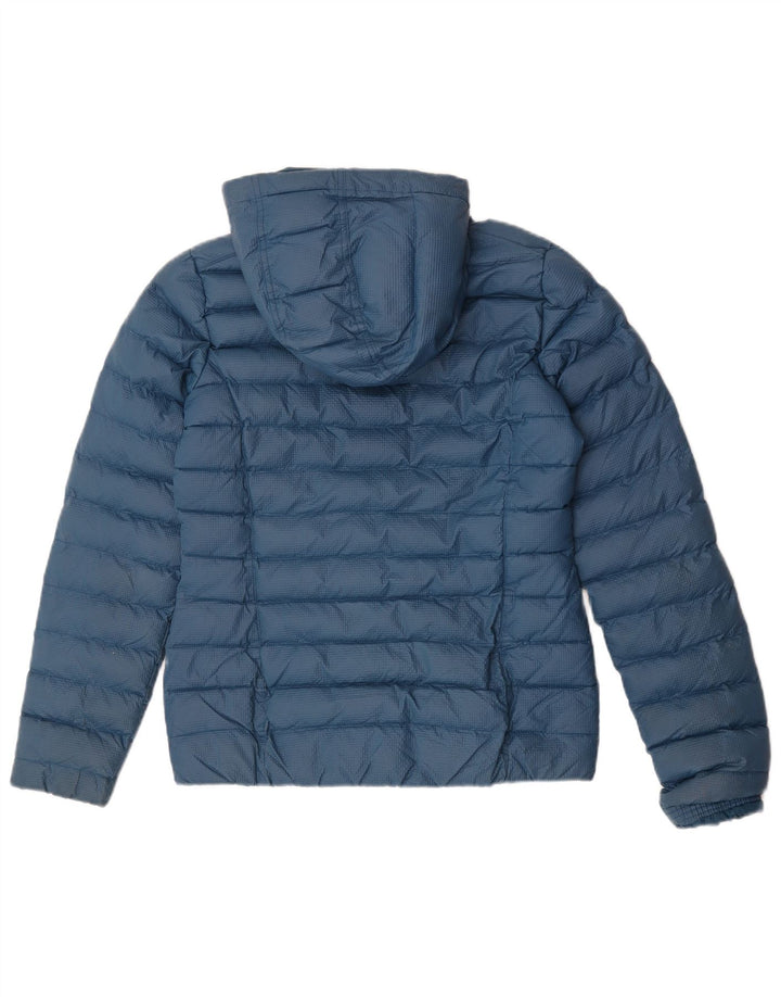 Jachetă căptușită cu glugă Adidas pentru femei UK 10 Small Navy Blue Marine