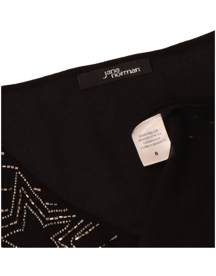 Top bluză fără mâneci pentru femei JANE NORMAN UK 8 mic cu dungi negre