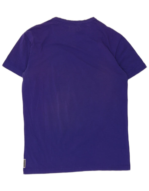 Armani Jeans Bărbați Tricou Top Mic Violet Bumbac