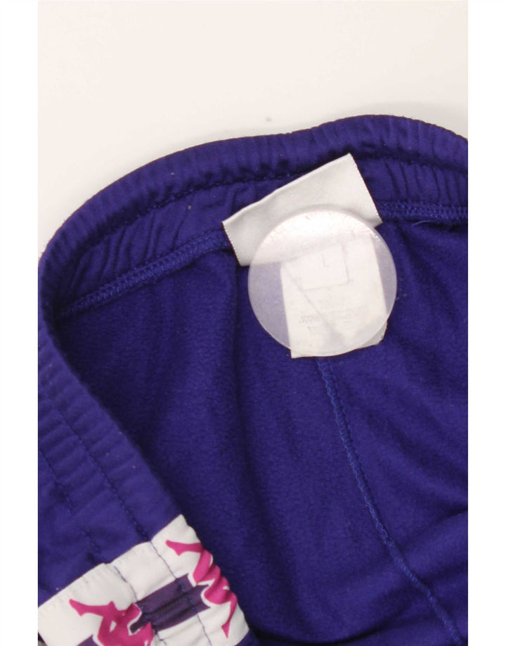 Pantaloni scurți de sport grafic Kappa pentru bărbați, mari, mov, poliester color bloc