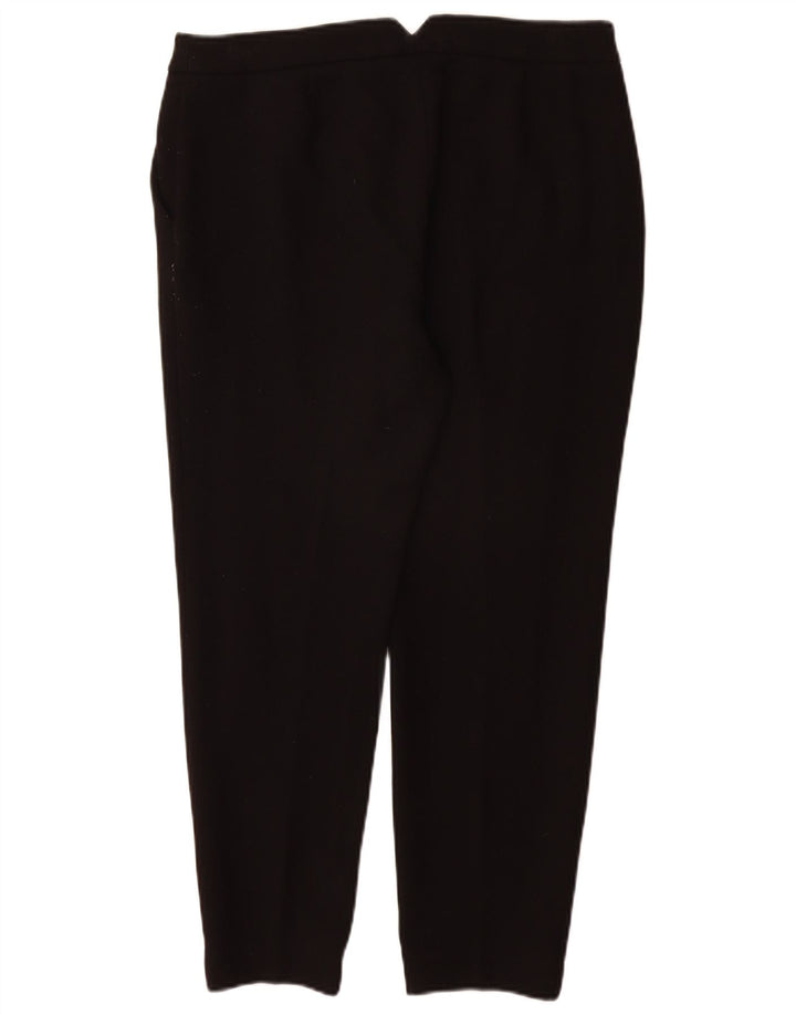 Pantaloni chino subțiri Hobbs pentru femei UK 12 Medium L32 L26 Poliester negru