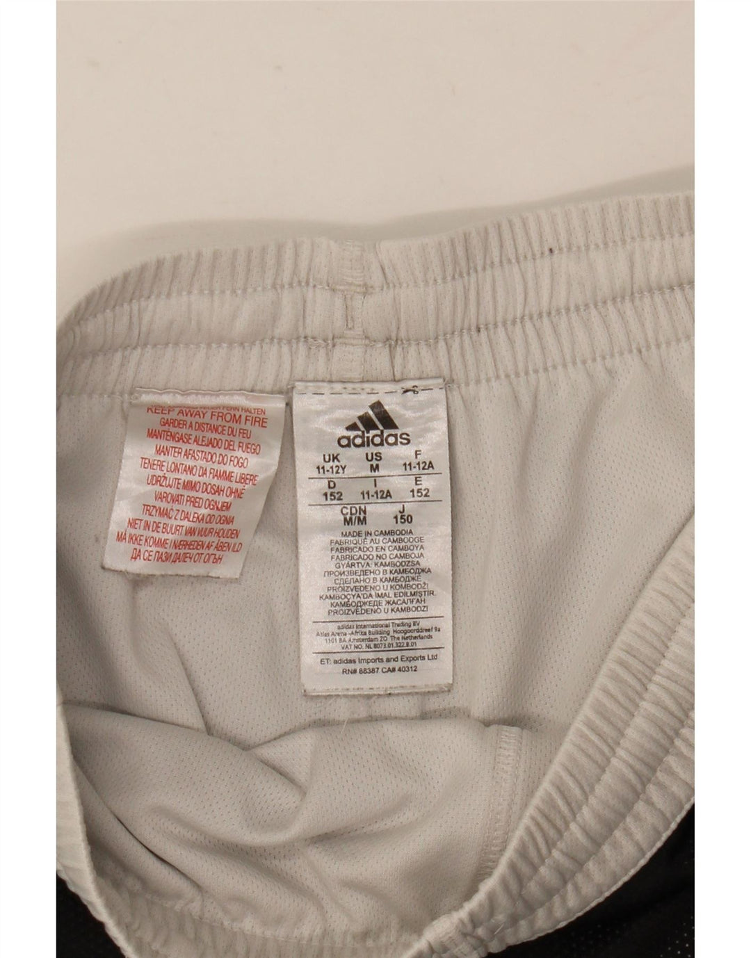 Pantaloni scurți sport pentru băieți Adidas 11-12 ani, negru, poliester