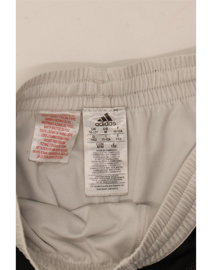 Pantaloni scurți sport pentru băieți Adidas 11-12 ani, negru, poliester