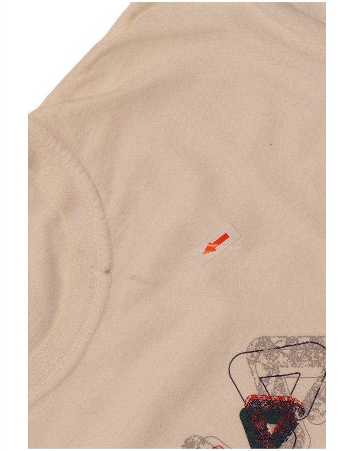 Tricou grafic pentru bărbați Fila Top Mediu Alb