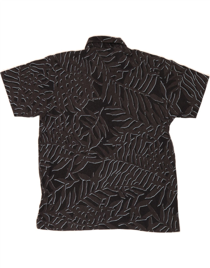 NAUTICA Mens Abstract Pattern Polo Shirt Medium Navy Blue Cotton Vintage Nautica and Second-Hand Nautica from Messina Hembry 