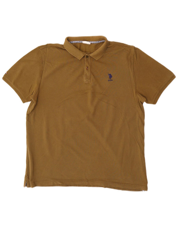 U.S. Polo Assn. Cămașă pentru bărbați XL Kaki Bumbac