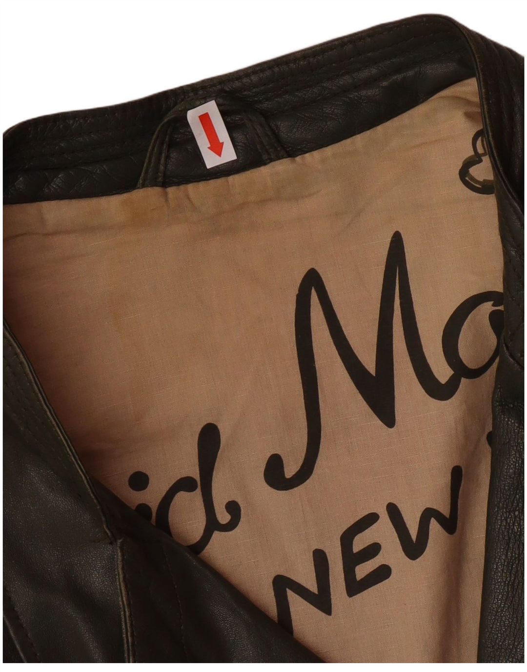 DAVID MOORE Jachetă de motociclist crop pentru femei UK 16, mare, verde, din piele color bloc