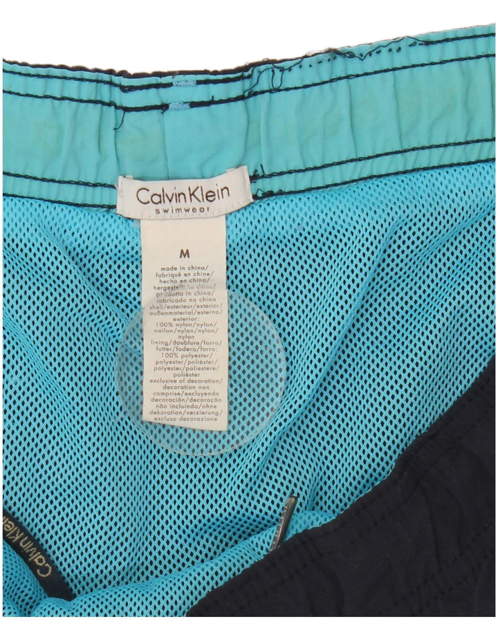 Pantaloni scurți de înot Calvin Klein pentru bărbați, nailon mediu bleumarin