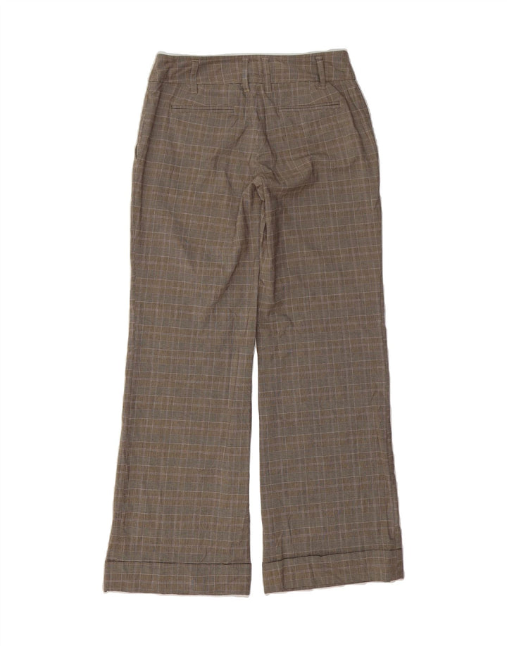 MICHAEL KORS Womens Chino Trousers US 6 Medium W30 L32 Brown Check Vintage Michael Kors and Second-Hand Michael Kors from Messina Hembry 
