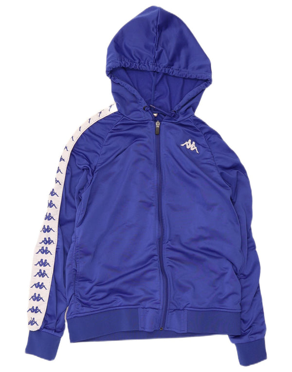 Pulover KAPPA pentru damă, cu fermoar și grafic, UK 10, albastru, color block