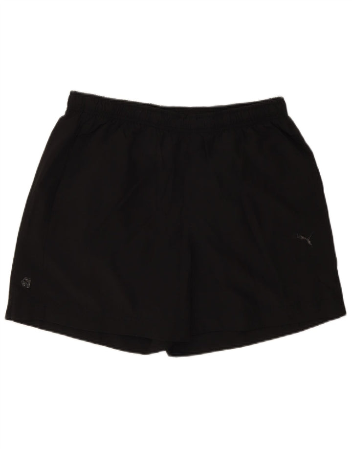 Pantaloni scurți sport Puma pentru bărbați, poliester mediu negru