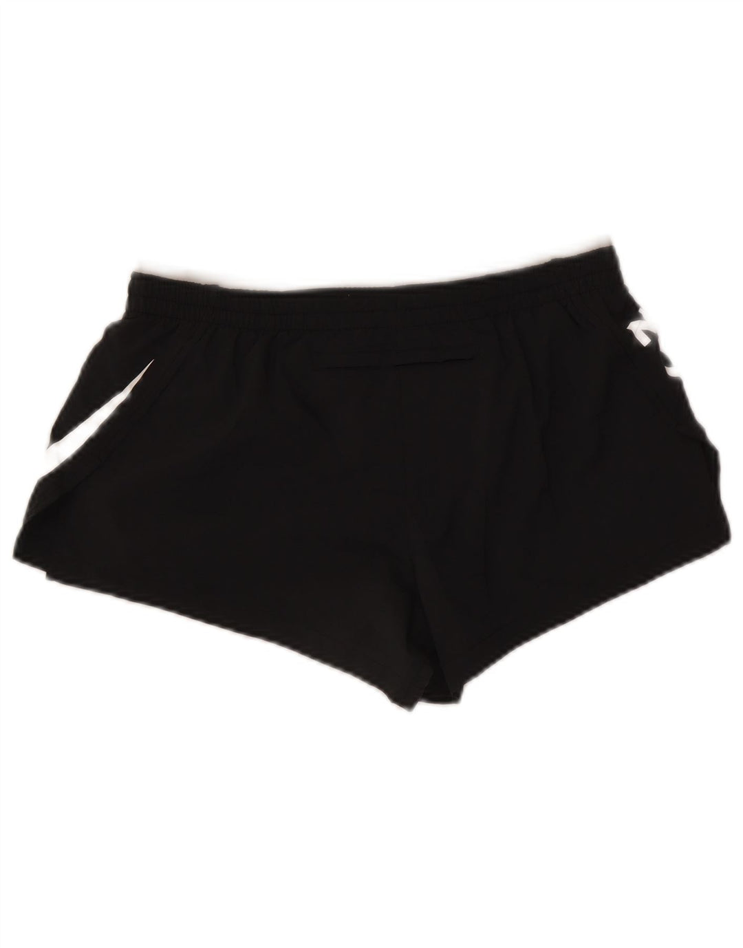 Pantaloni scurți sport Nike Dri Fit Graphic pentru femei UK 12 Poliester mediu negru