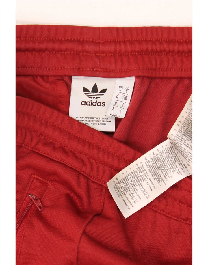 Pantaloni de trening Adidas pentru bărbați, bumbac roșu mic