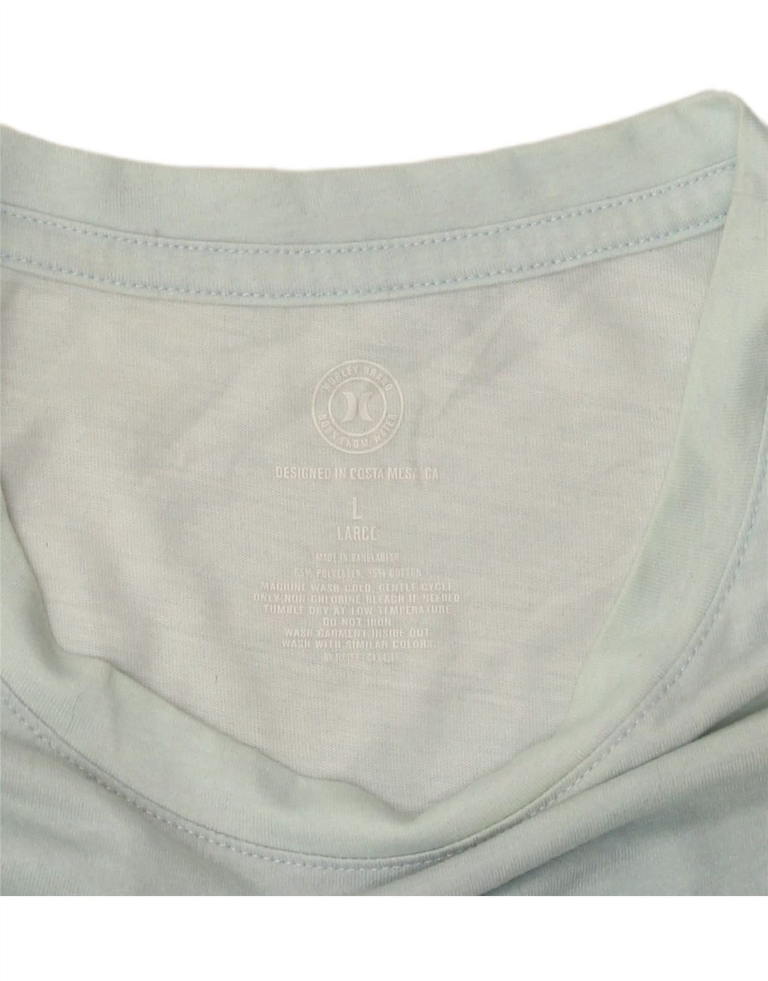 Tricou pentru bărbați Hurley Top mare, albastru, poliester color bloc