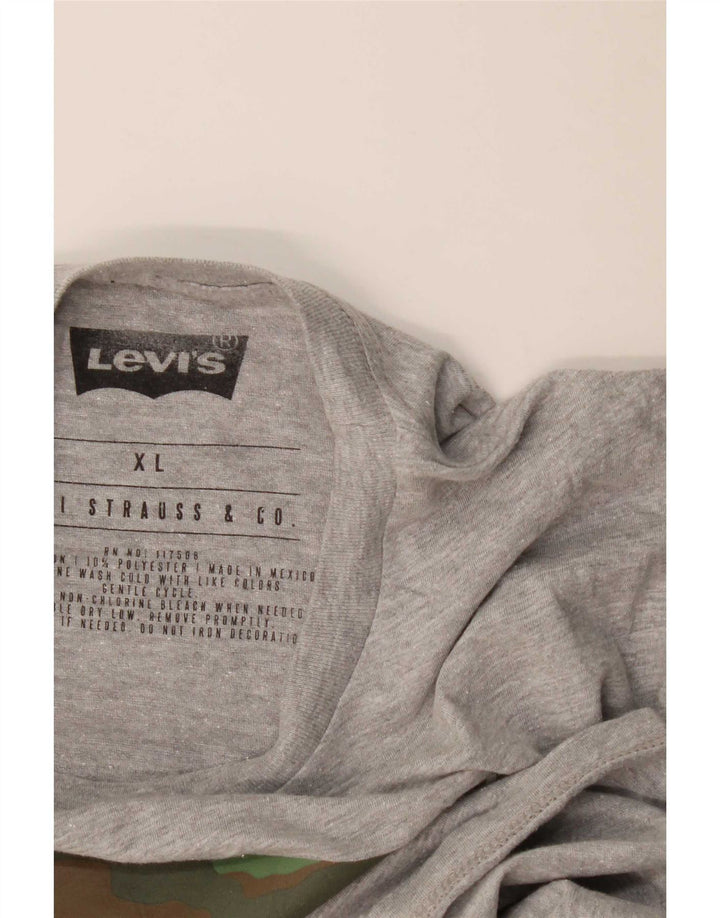 Tricou grafic pentru bărbați Levi's Top XL bumbac gri