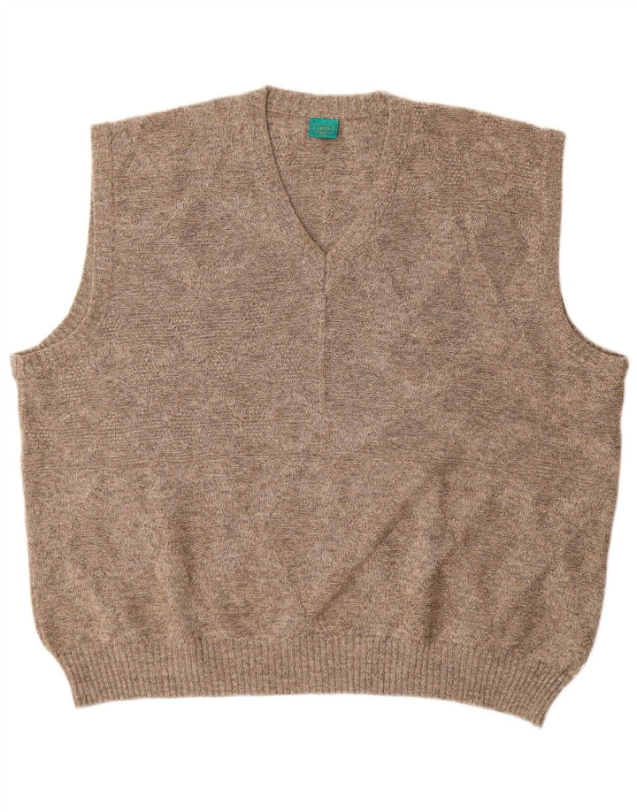 Canda Mens Vest Tank Top 2XL Bej Acrilic
