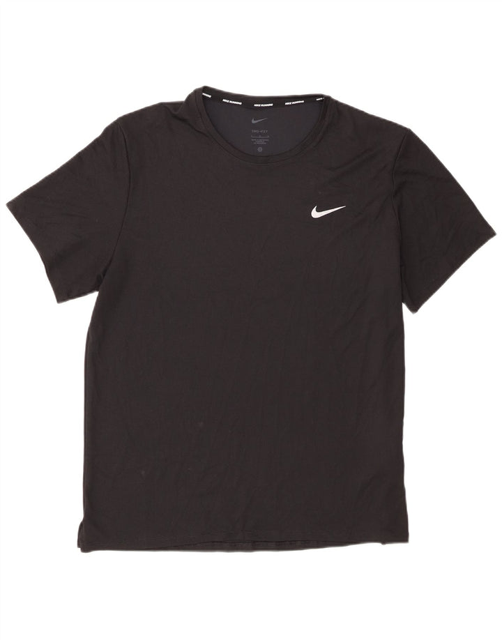 Tricou Nike Dri Fit pentru bărbați Top mare din poliester negru