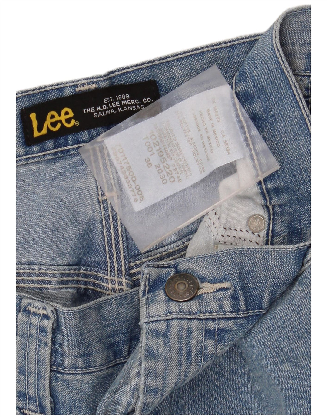 Pantaloni scurți LEE Kansas Cargo Denim W36, mare, albastru, bumbac