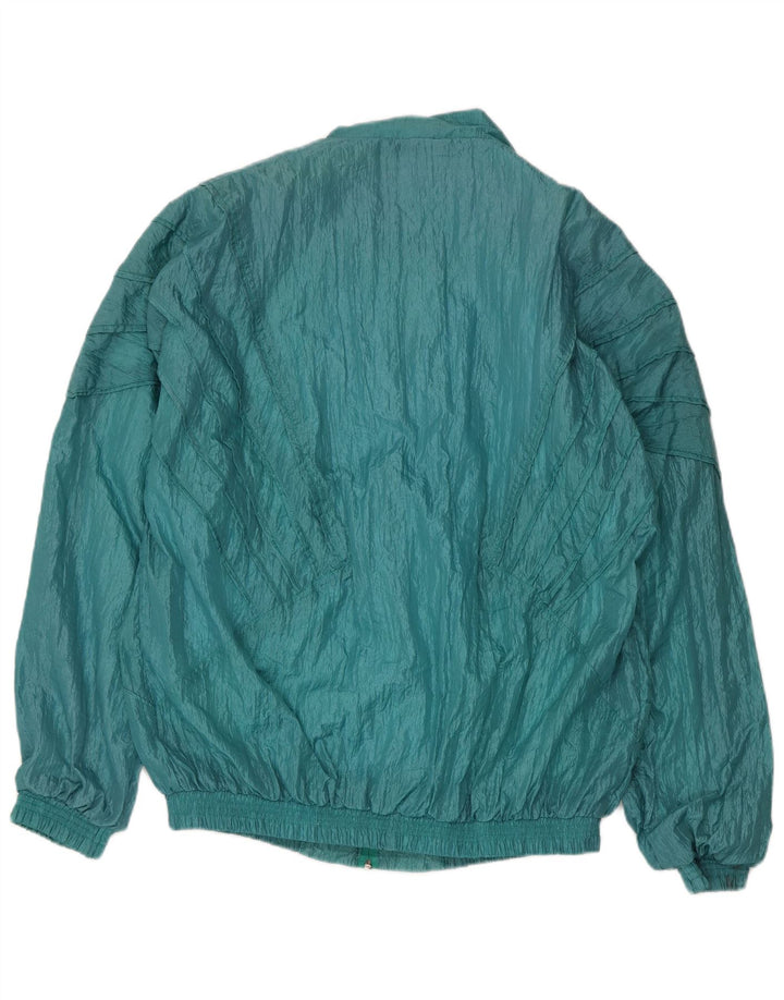 Jachetă de trening vintage pentru bărbați, nailon verde 2XL