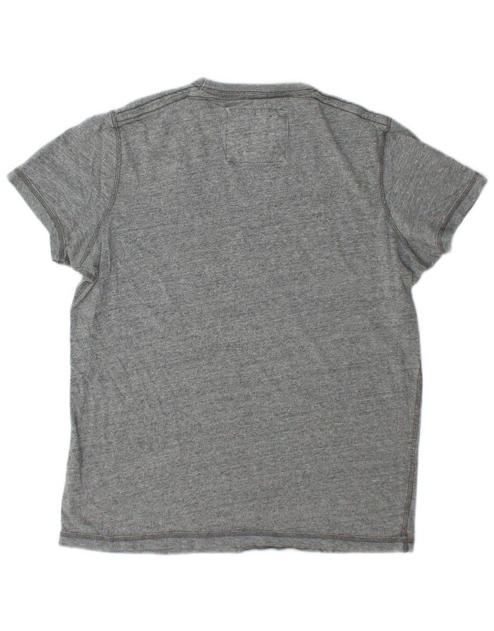 Tricou grafic pentru bărbați Abercrombie & Fitch Top din bumbac gri mediu