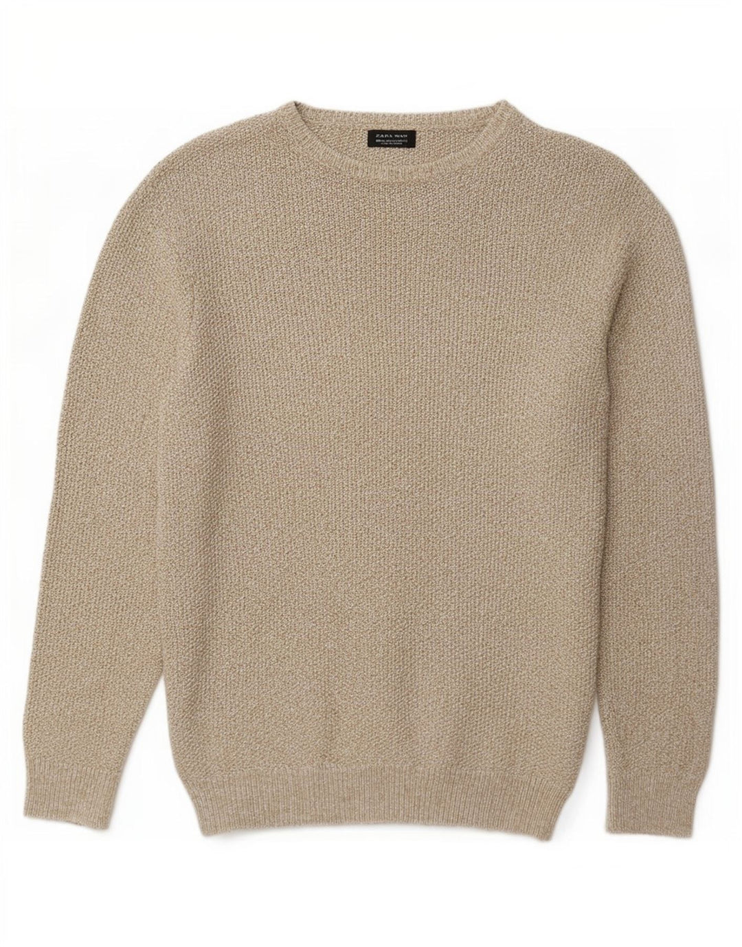 Pulover pentru bărbați Zara, cu gât de barcă, XL, pete gri