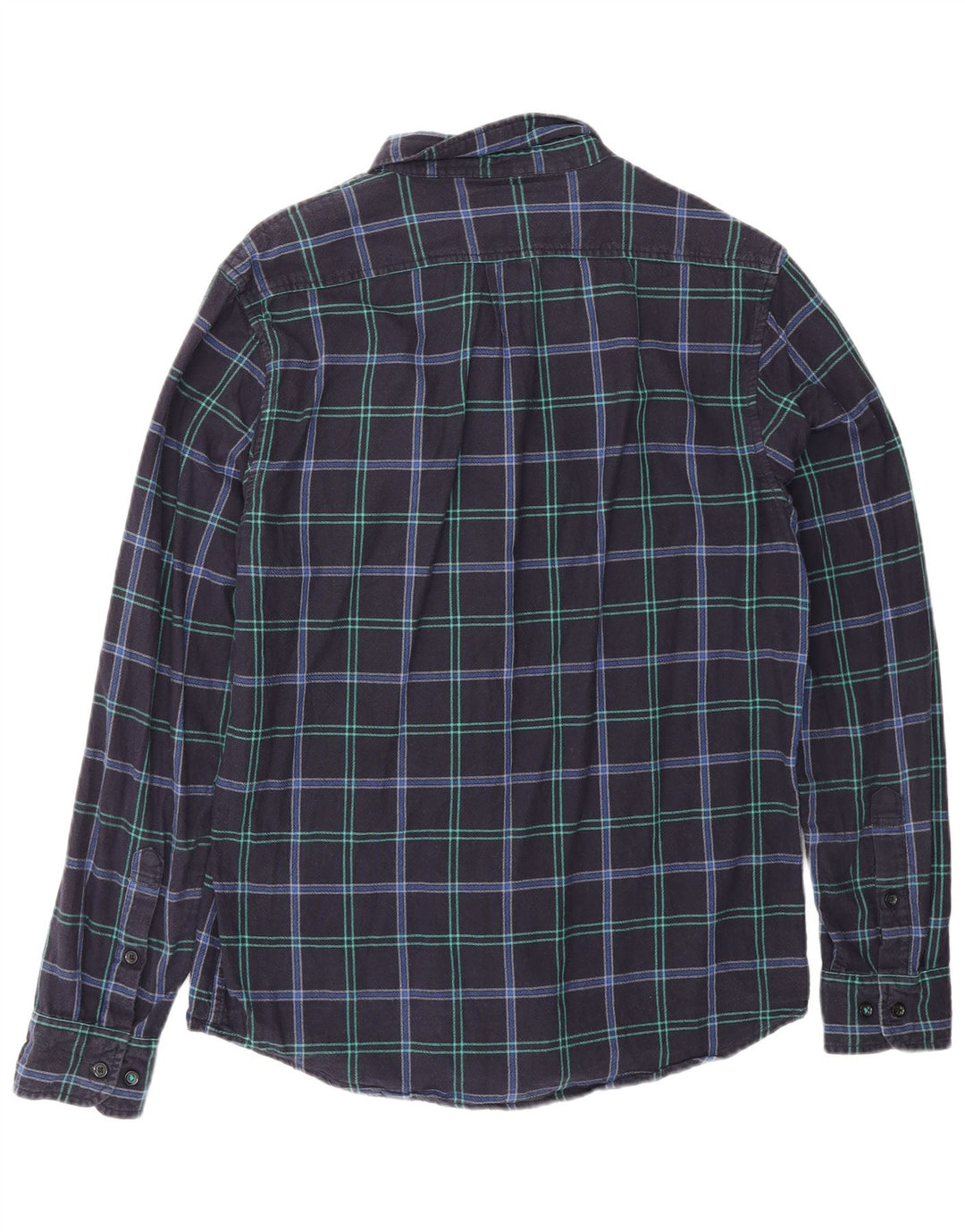 LEE Mens Regular Fit Flannel Shirt Medium Navy Blue Check
