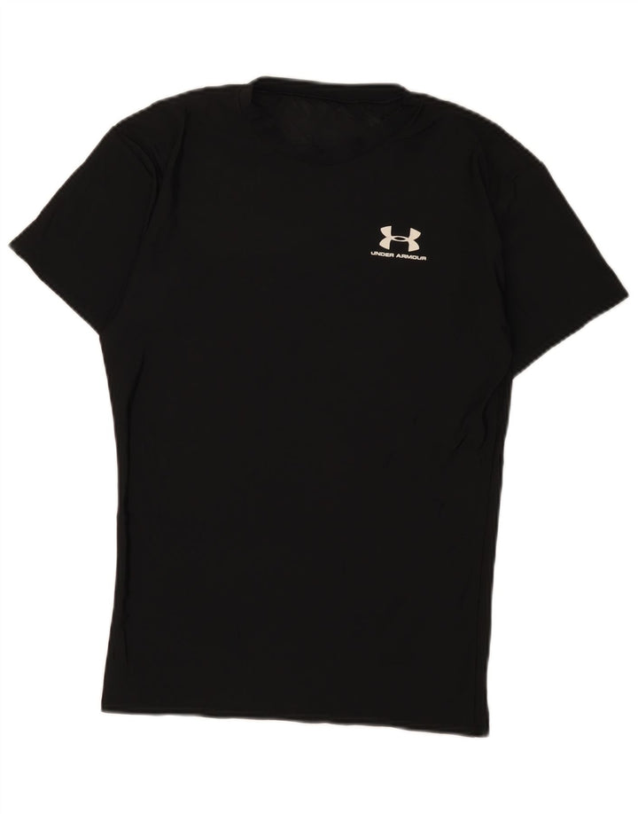 Tricou Under Armour pentru bărbați Top mic din bumbac negru