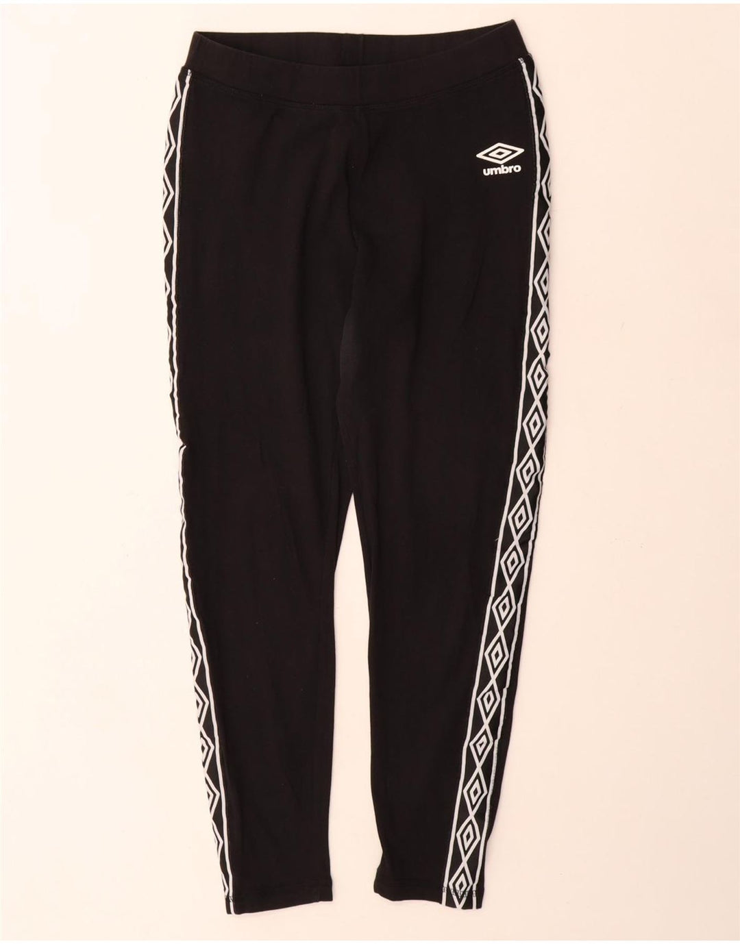 Jambiere grafice pentru femei Umbro UK 12, bumbac mediu negru