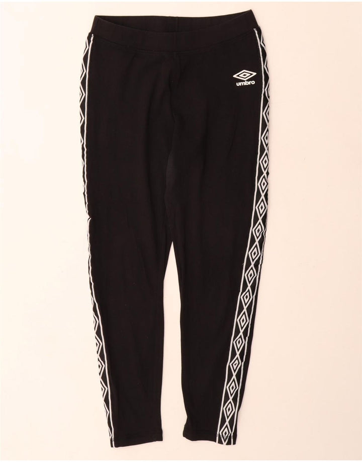 Jambiere grafice pentru femei Umbro UK 12, bumbac mediu negru