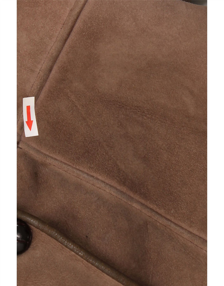 Jachetă din shearling femei Nurseys UK 16, mare, maro, piele de oaie