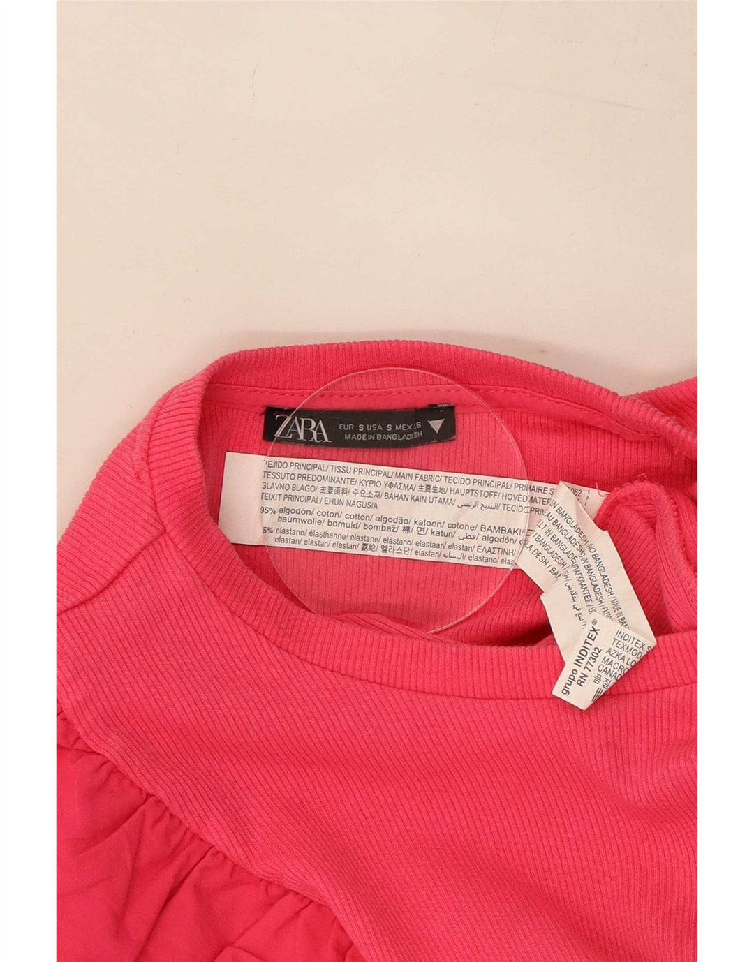 Body Zara pentru damă Lilieci UK 8 mic, roz, bumbac