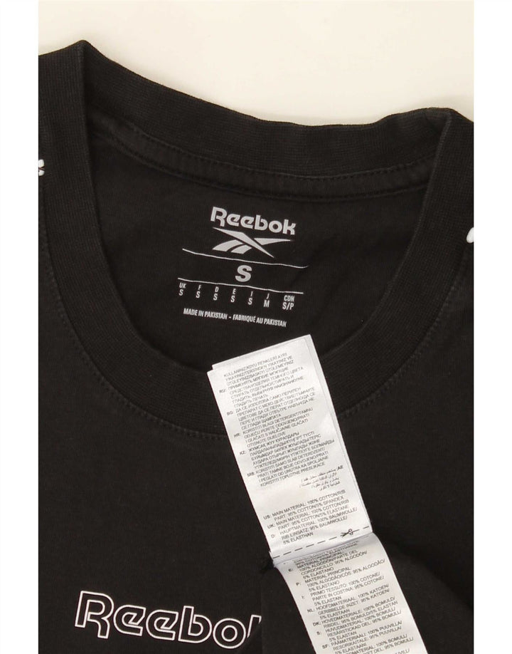 Tricou Reebok pentru bărbați Top mic, negru, bumbac
