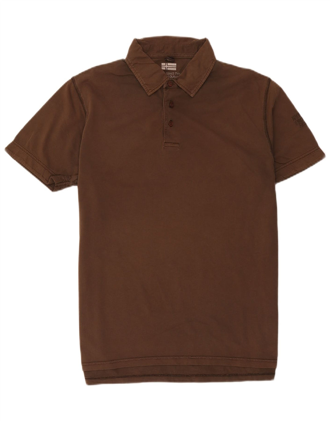 Tricou polo Napapijri pentru bărbați, bumbac maro mare