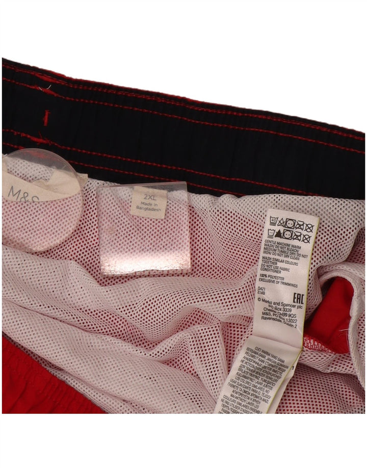 Pantaloni scurți de înot pentru bărbați Marks & Spencer 2XL poliester roșu